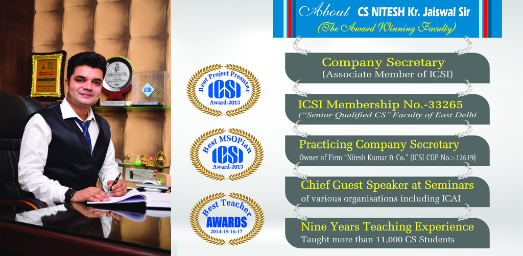 NITESH KR. JAISWAL CS CLASSES